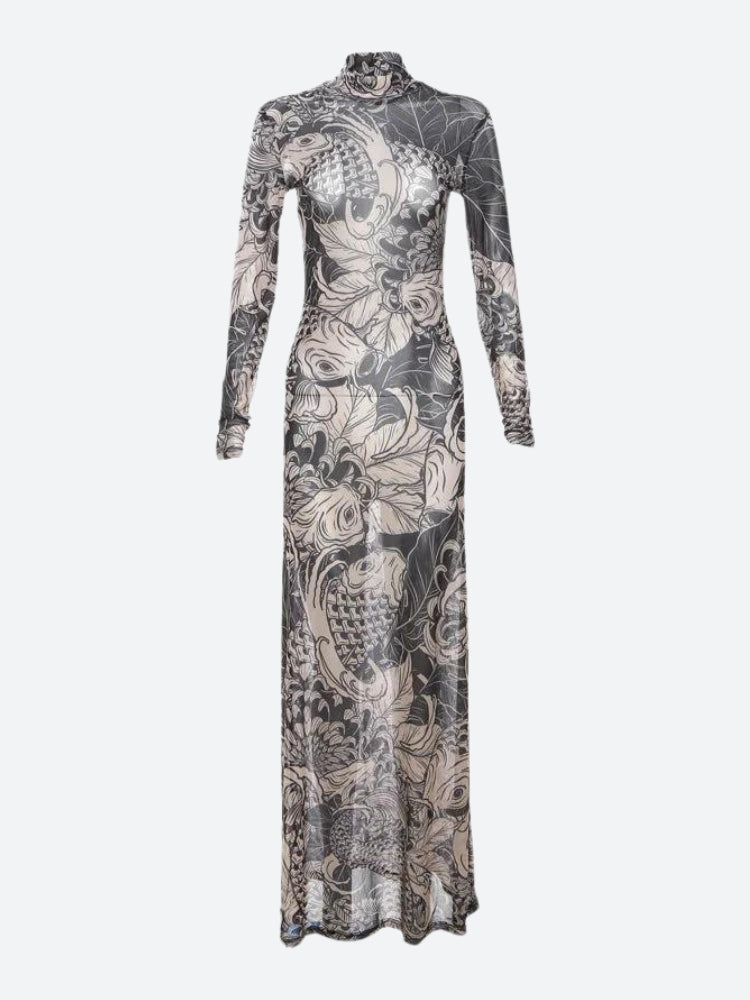 Baddie Tattoo Maxi Dress