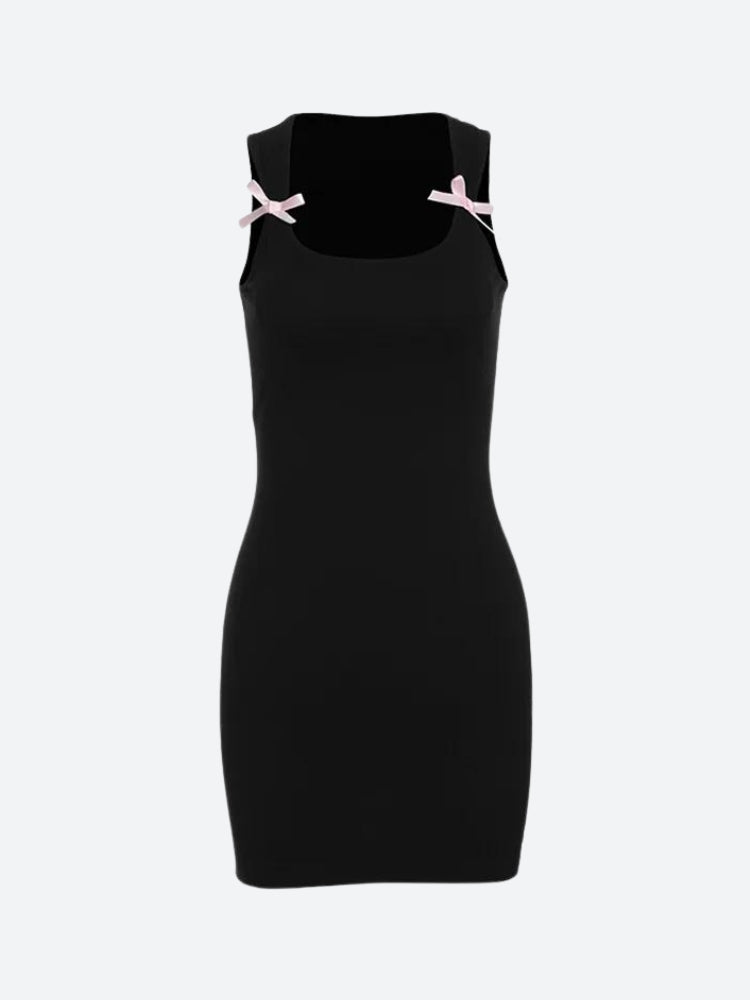 Bow Bodycon Mini Dress