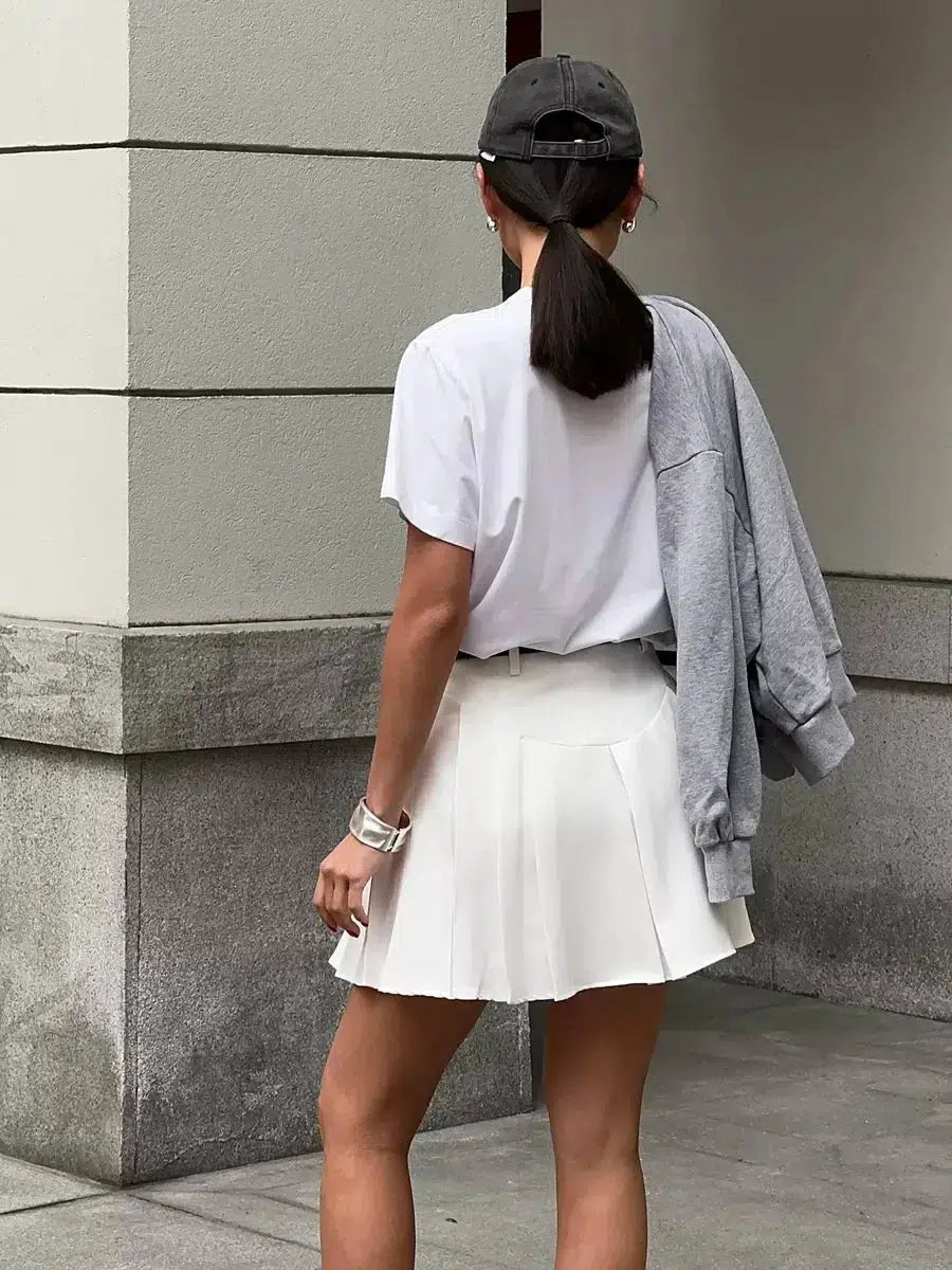 Casualcore Pleated Mini Skirt