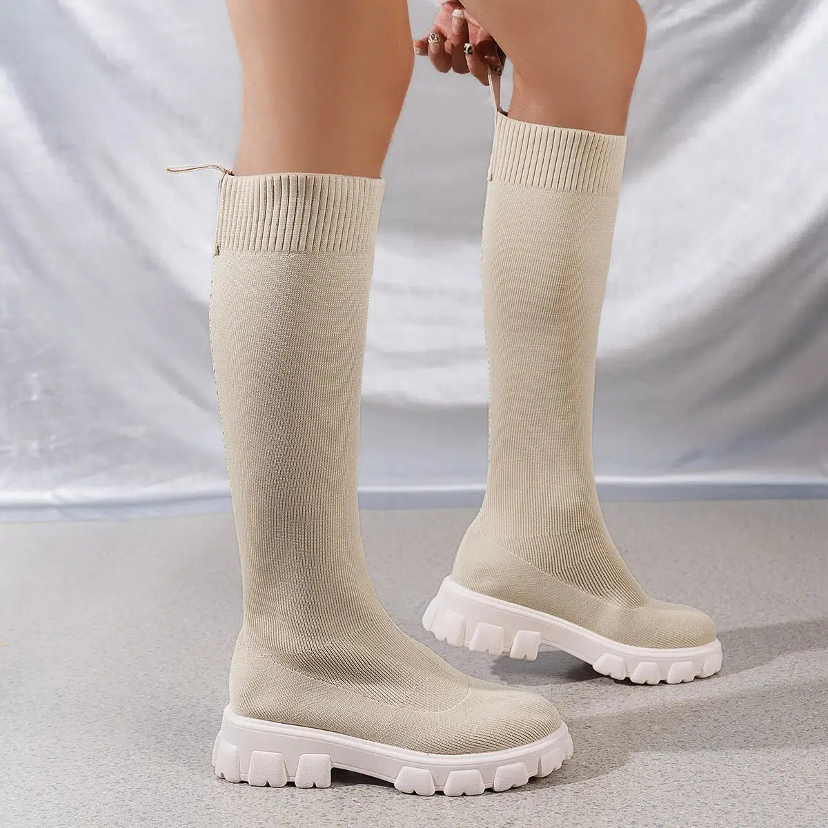 Chunky Sock Boots