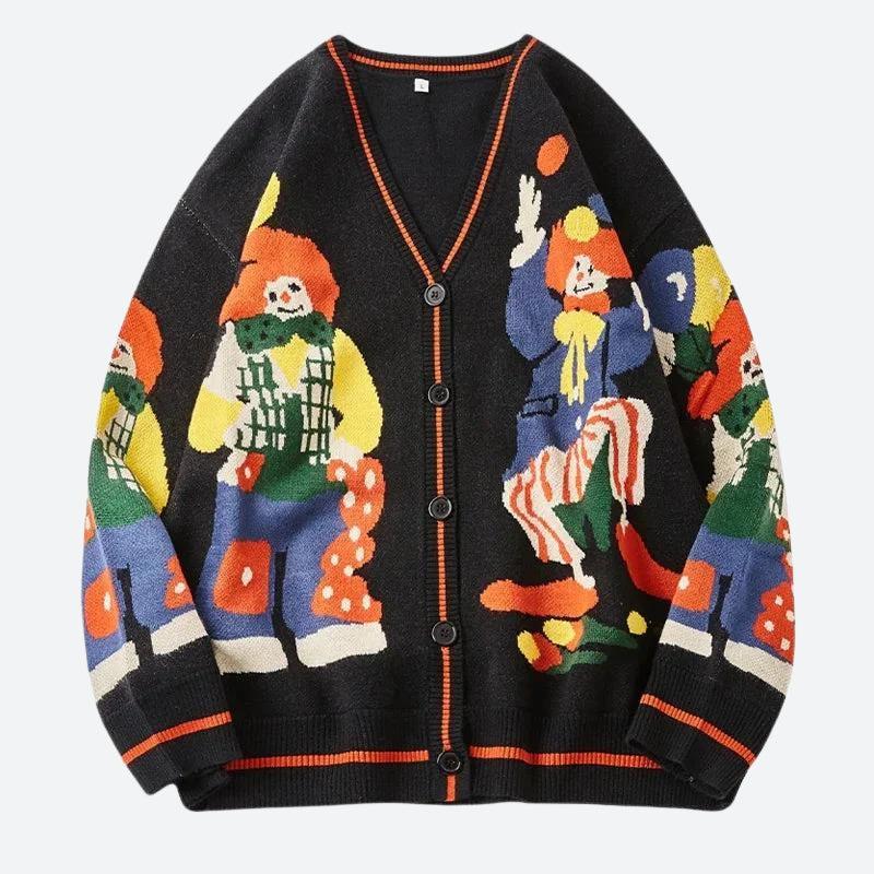 Clowns Knitted Cardigan