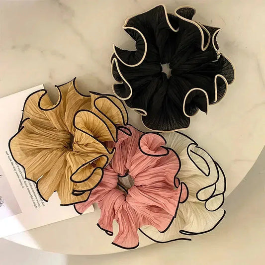 Crinkle Chiffon Scrunchies