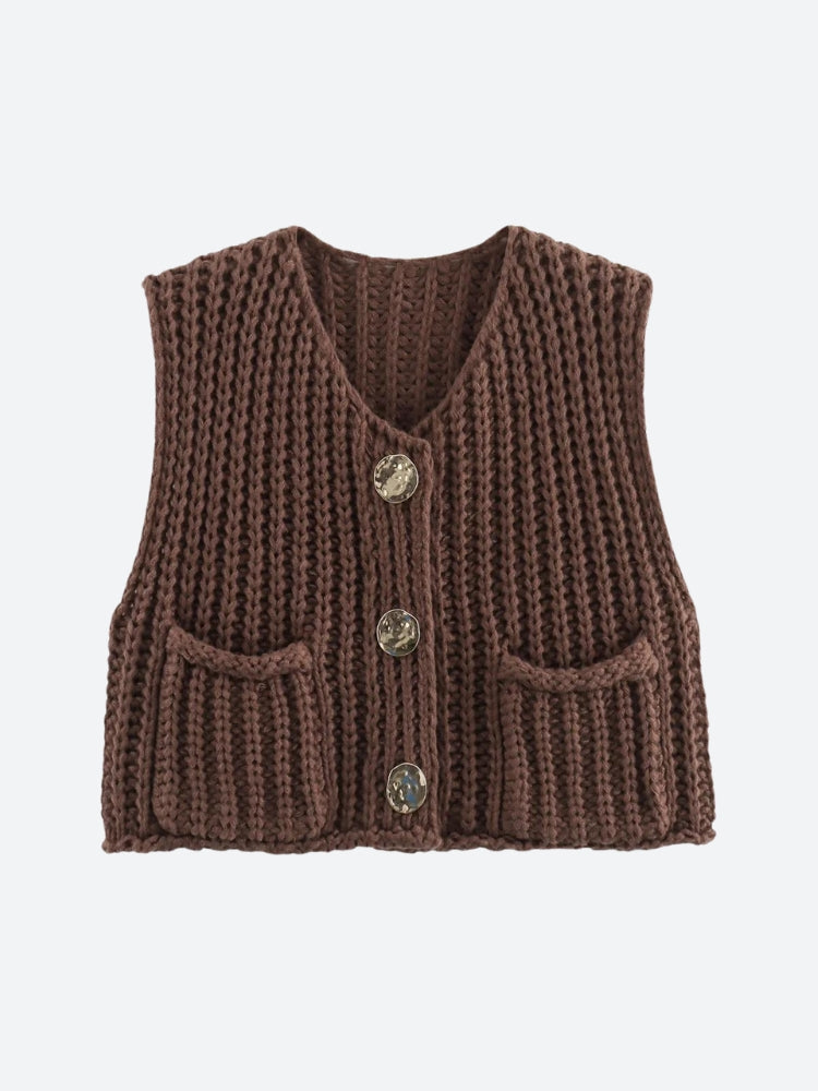 Crochet Sleeveless Cardigan