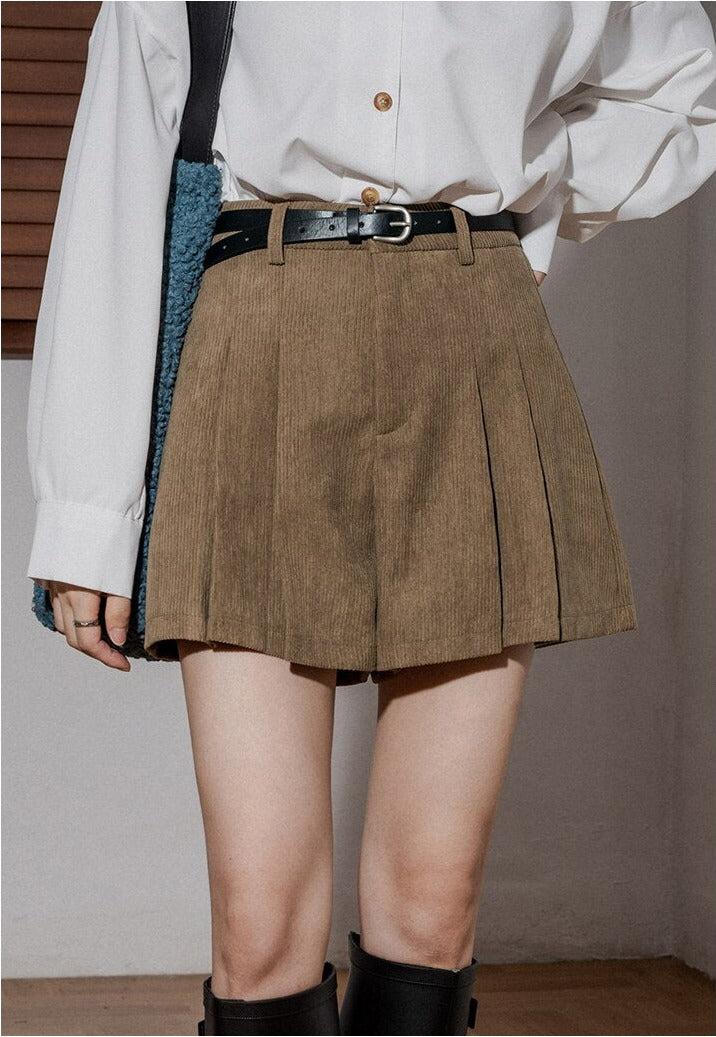 Dark Academia Corduroy Shorts