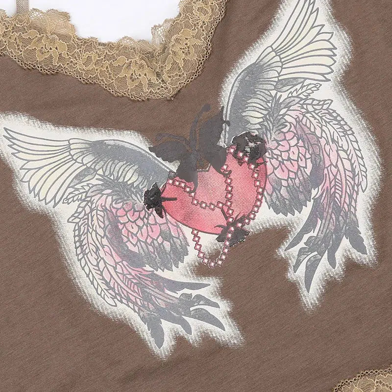 Fairy Grunge Angel Wings Top