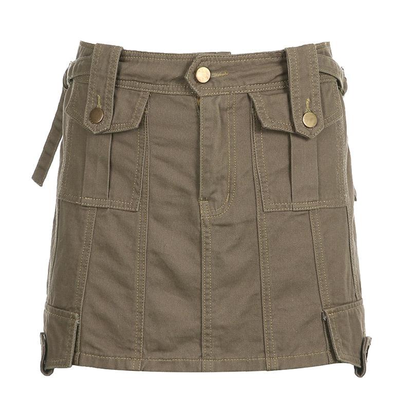 Fairy Grunge Cargo Mini Skirt