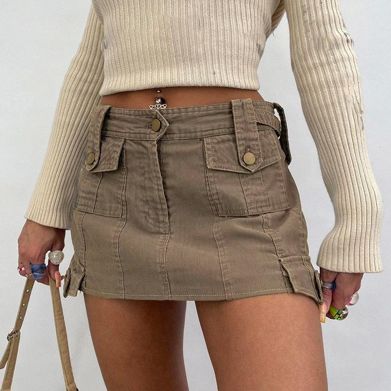 Fairy Grunge Cargo Mini Skirt