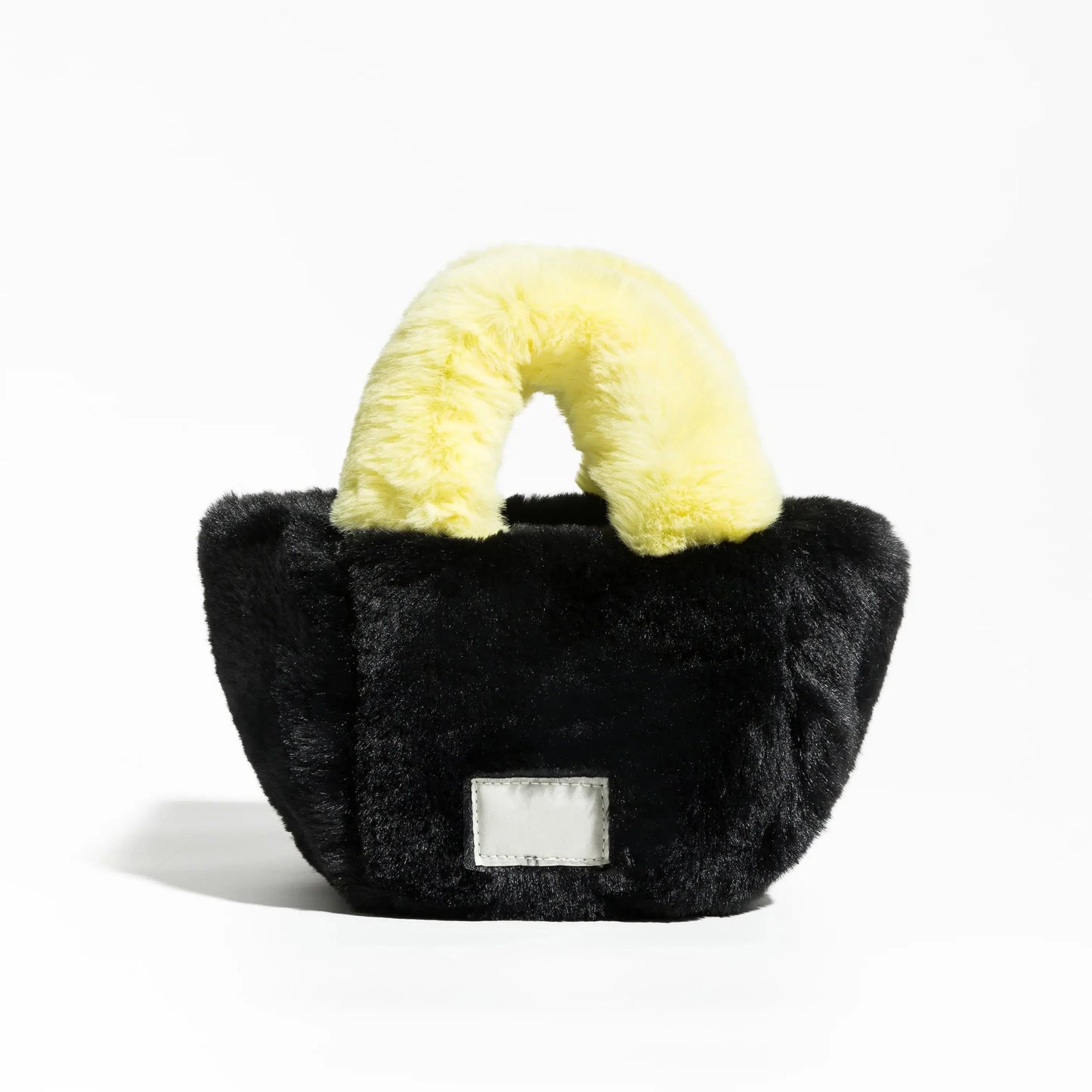 Fluffy Faux Fur Basket Handbag