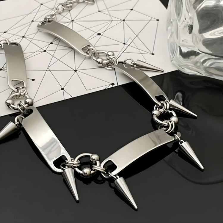 Goth Spiked Metal Choker