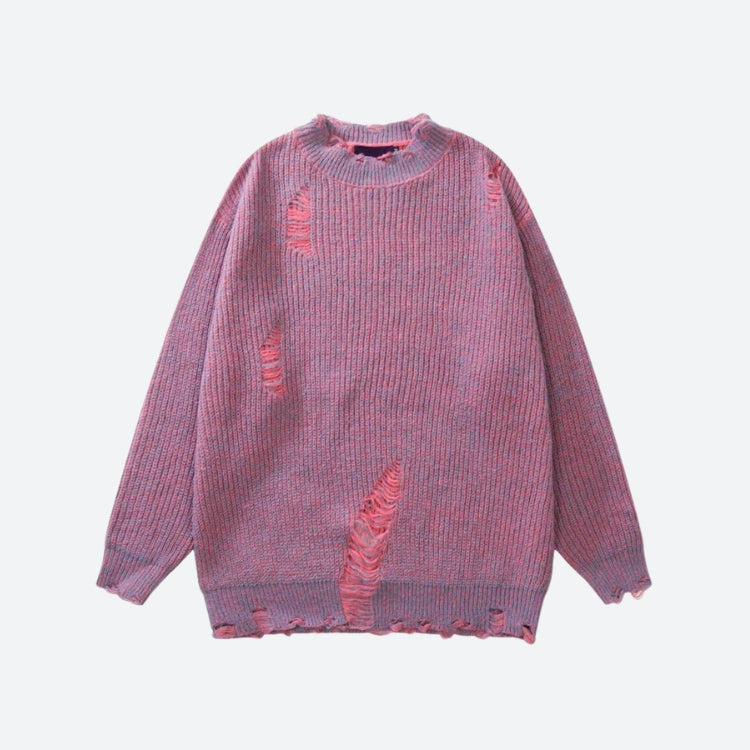 Grunge Distressed Knitted Sweater