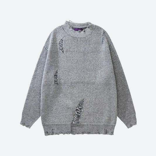 Grunge Distressed Knitted Sweater