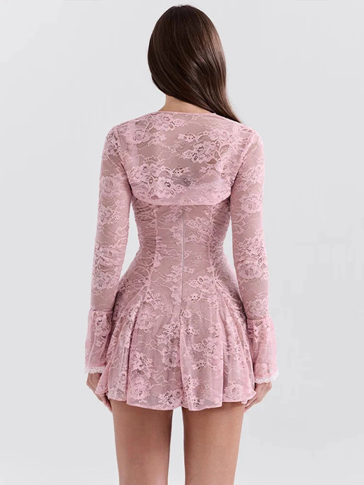 Lace Bolero Mini Dress