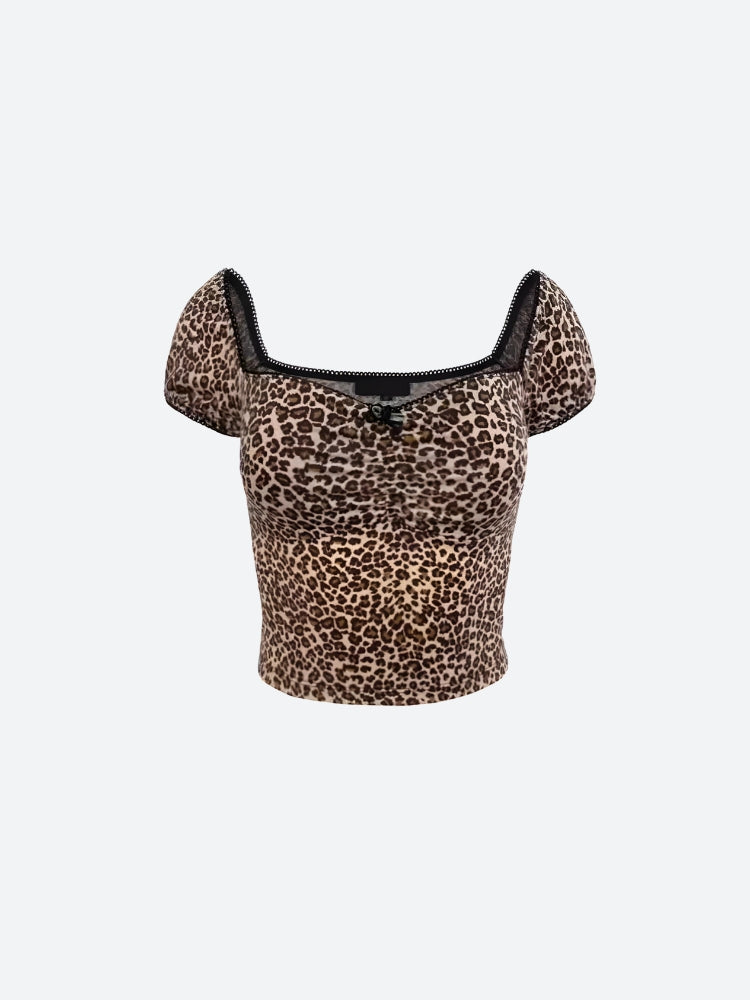 Leopard Bodycon Crop Top