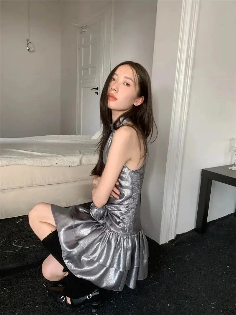 Metallic Mini Dress