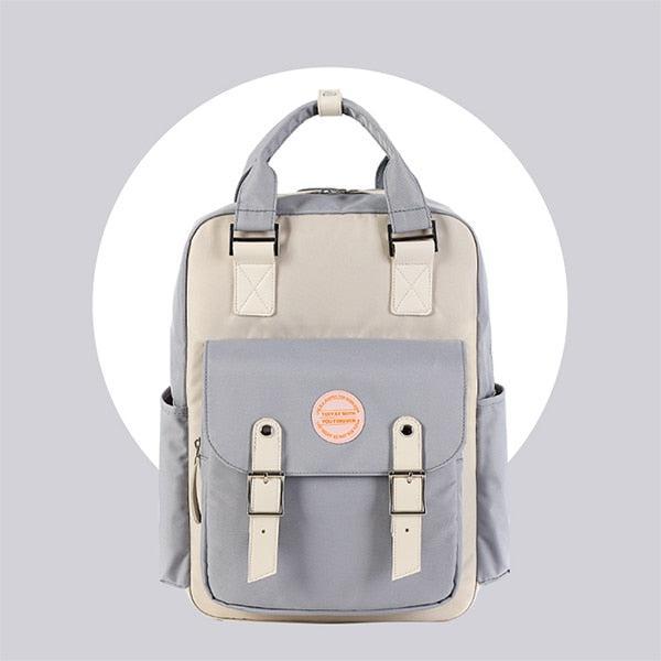 Multicolor Pastel School Backpack