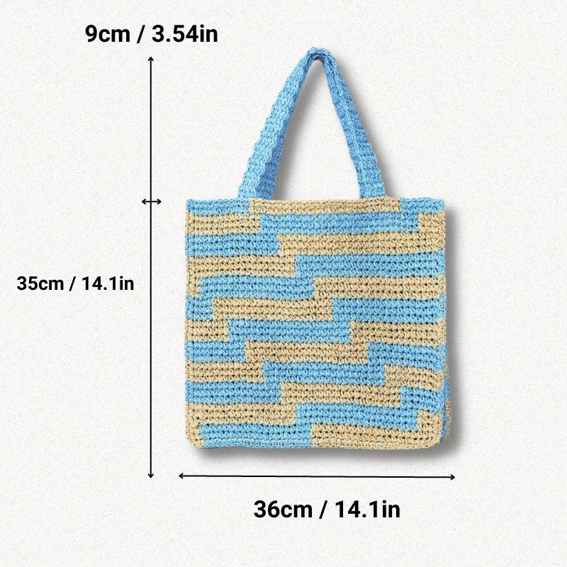 Paris Straw Beach Bag