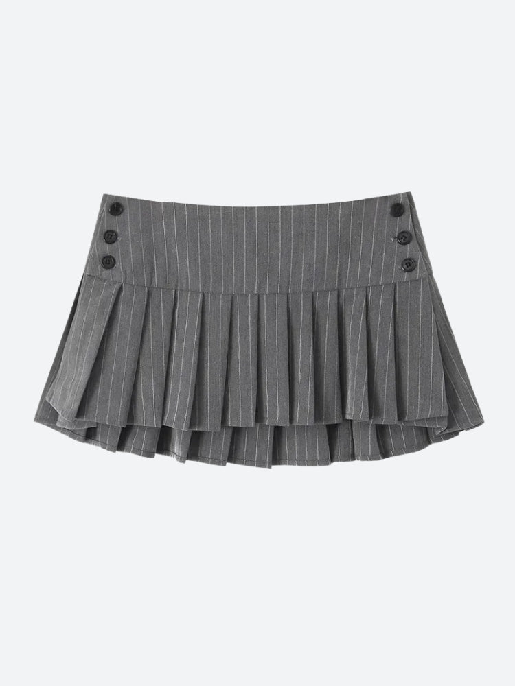 Pleated Mini Skirt