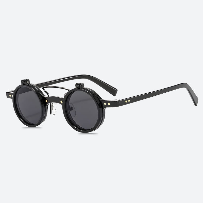 Round Flip-Up Sunglasses