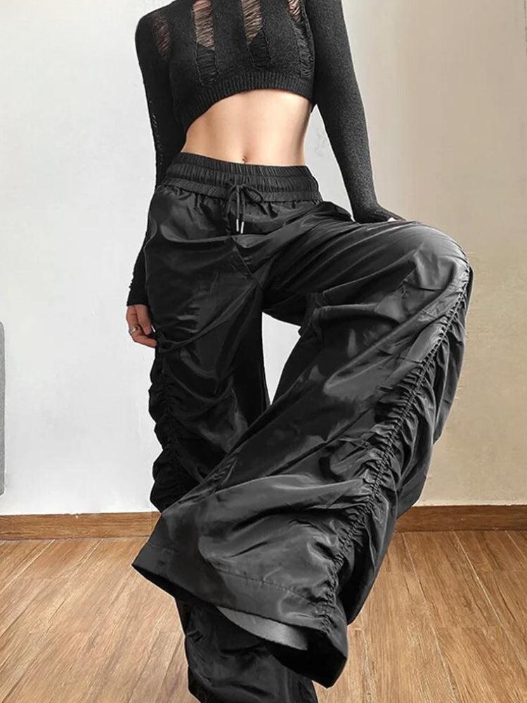 Ruched Parachute Pants