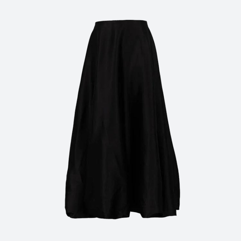 Satin Bubble Midi Skirt