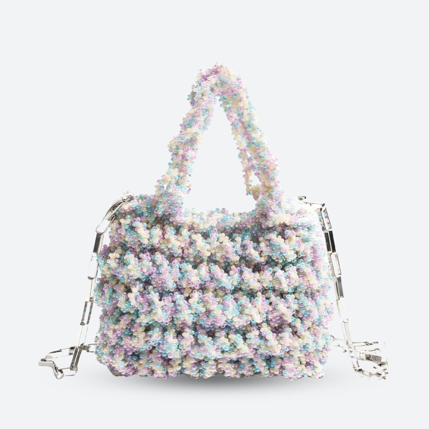 Soft Girl Beaded Chain Strap Handbag