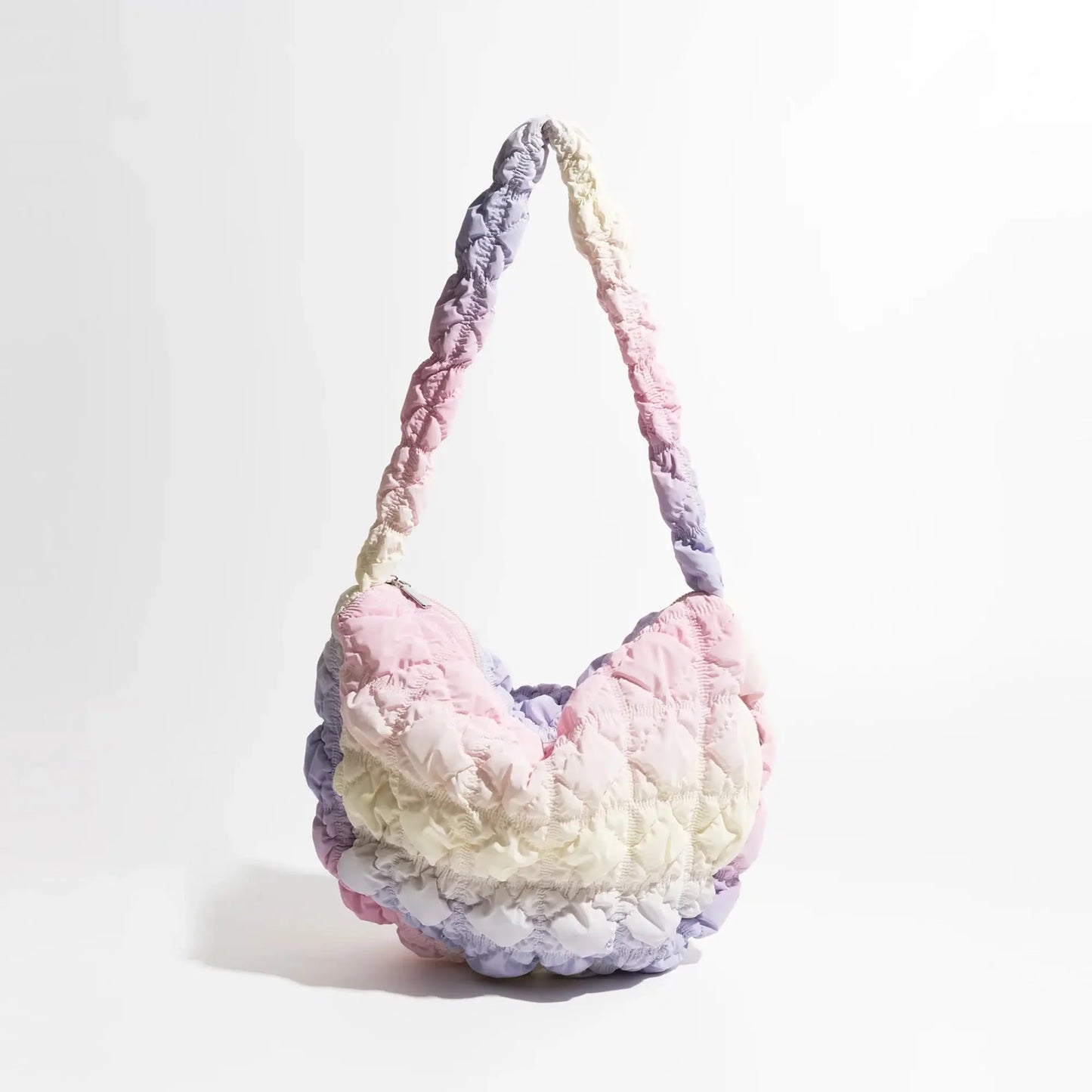 Soft Girl Rainbow Quilted Bag