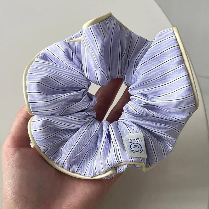 Soft Girl Striped Scrunchies