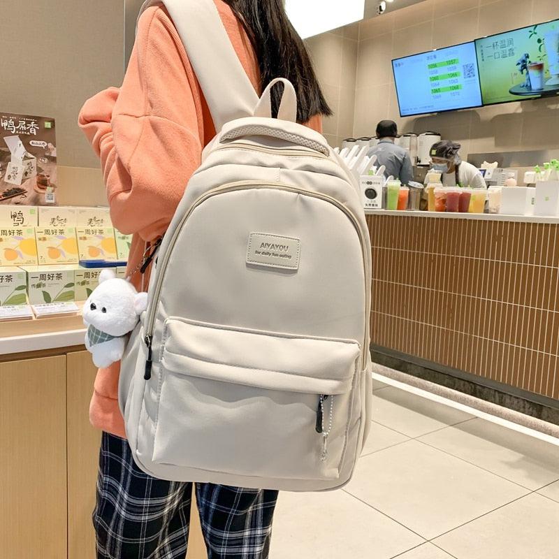 Soft Girl Waterproof School Backpack