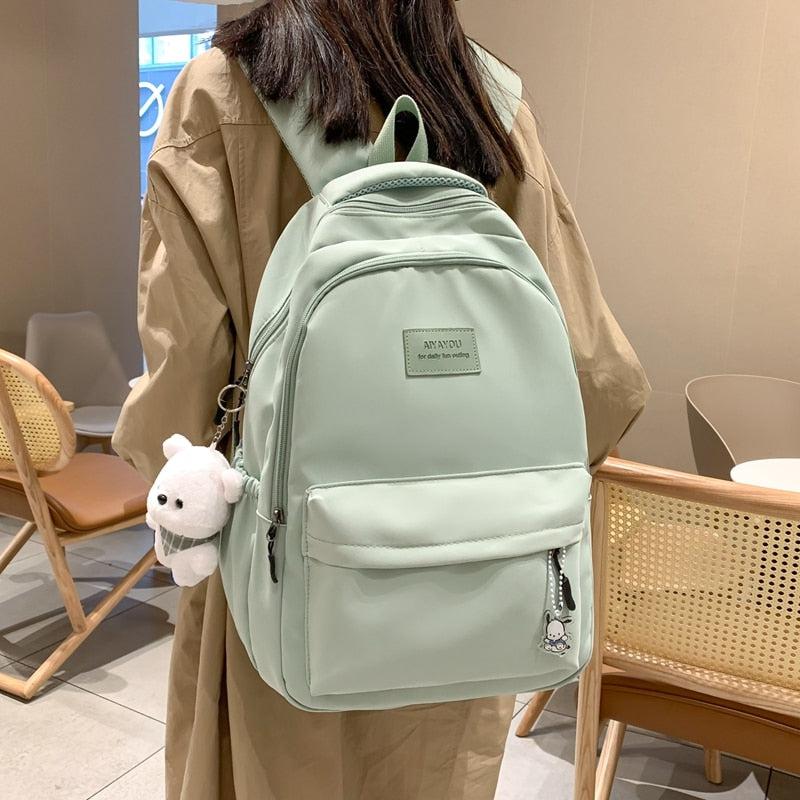 Soft Girl Waterproof School Backpack