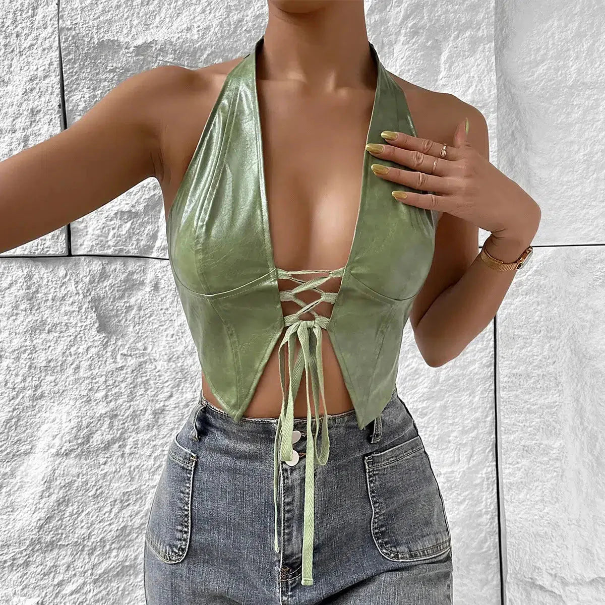 Tie Front Top