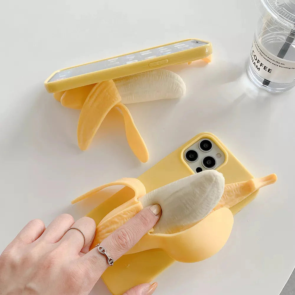 Weirdcore Banana Phone Case