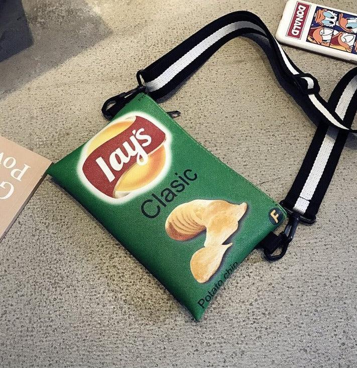 Weirdcore Lays Chips Crossbody Bag