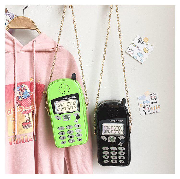 Weirdcore Retro Mobile Phone Shaped Handbag