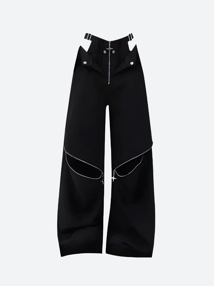 Y2K Cut Out Waist Pants